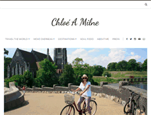 Tablet Screenshot of chloemilne.com